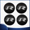 FD08-4pcs 56mm Car Wheel Center Sticker for Volkswagen ABT Golf 5 6 Polo Passat Tiguan CC Bettle Bora Touran MK4 Scirocco Santana