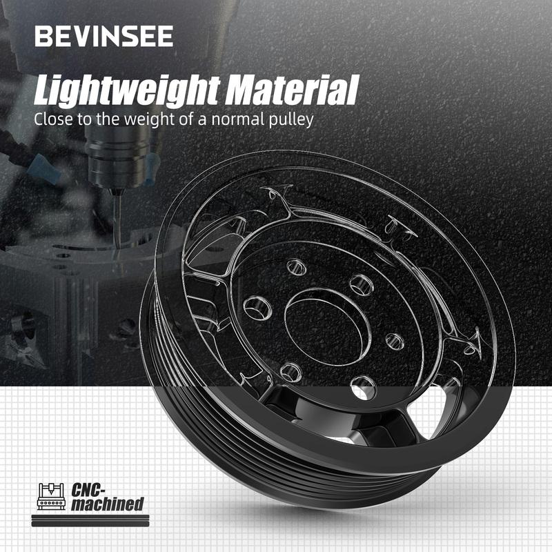 For BMW N55 Heavy Duty Power Steering Pulley, for BMW E90 E92 E82 E88 E91 E93 X1 E84 135i 335i 335xi 35iX, Replace 32427582947