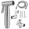 Stainless Steel Handheld Bidet Toilet Sprayer Set Baby Cloth Diaper Sprayer Hose Holder Kit for