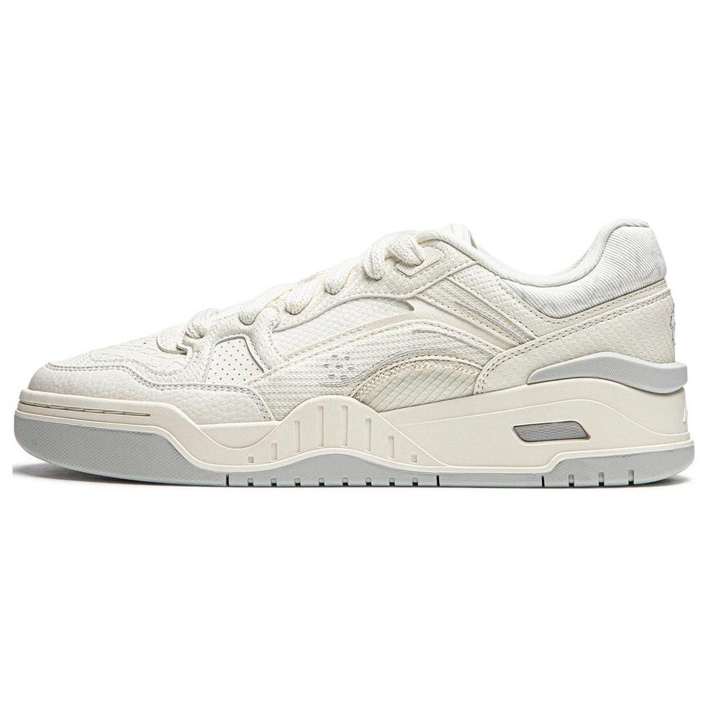 Li Ning Moon White 2.0 Нескользящие, Износостойкие, Дышащие, Увеличивающие рост, Низкие, Скейтбордические кроссовки Мужские AGCU275-1