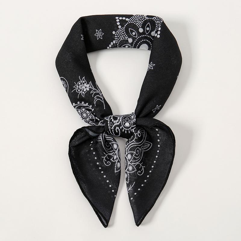 Fashion Paisley Print Cotton Hairbands Scarf Women  New Elagant Bandana Neck Kerchief Head Bands Foulard Female Scarfs