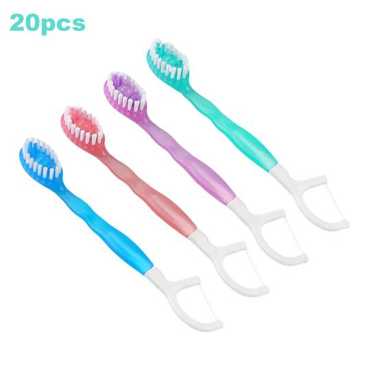10/20 шт. Мини-зубная щетка с зубной пастой, не требующая полоскания, без пены, натуральные ингредиенты
