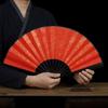 Gold-Flecked Surface Bamboo Folding Fan Decorative Fan  Calligraphy Painting