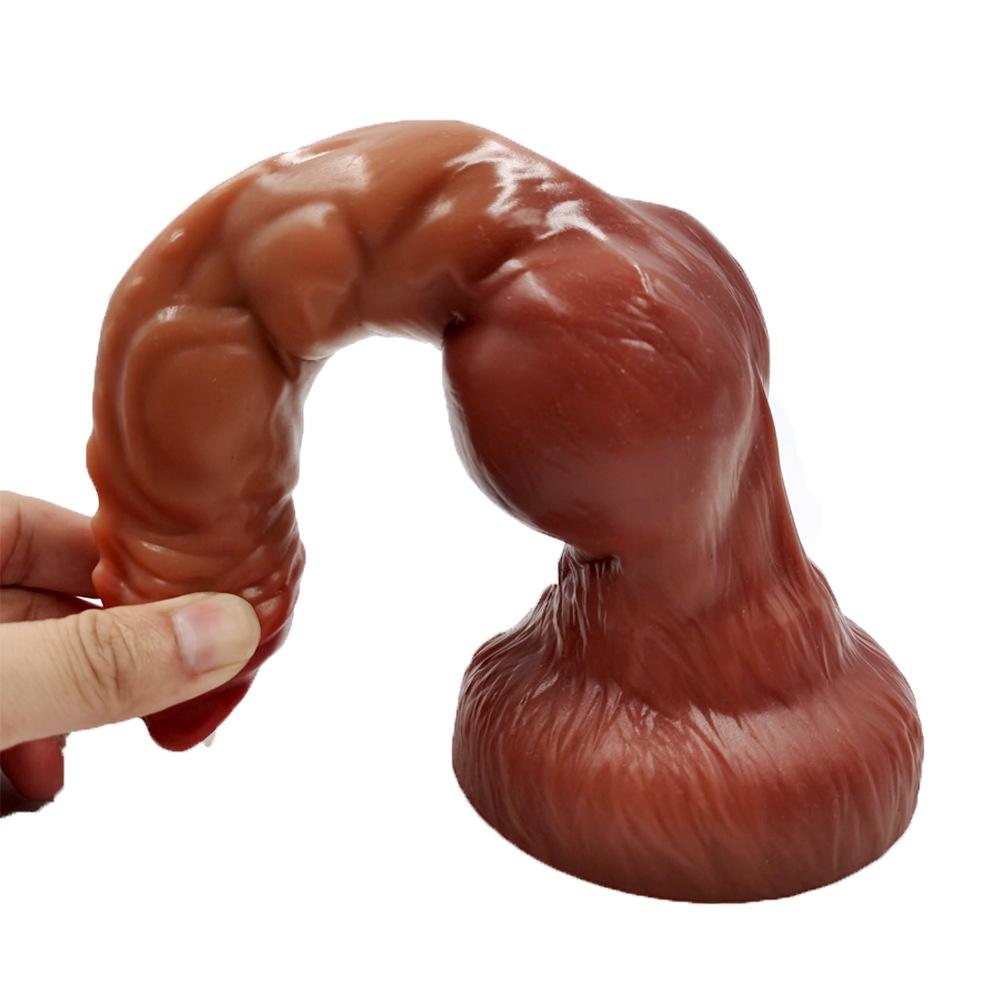 Новый большой член собаки дилдо пенис силиконовые дилдо женское устройство для мастурбации имитация животного пенис секс-продукт