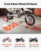 VEVOR Motorcycle Stand Lift, 850lbs Capacity Front Rear Combo Stand Lift, Front Wheel Dual-Fork Stand, Rear U+L Fork Swingarm Spool Stand