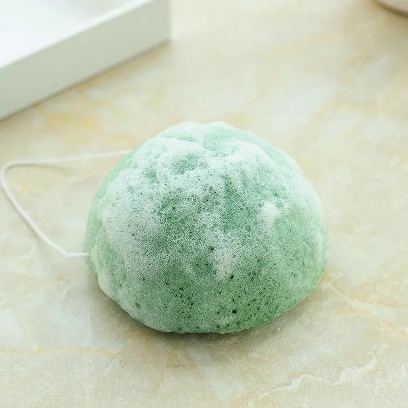 5pcs Konjac Sponge for Washing Face Round Konjac Konnyaku Sponge Facial Cleansing Exfoliator Bathing Puff