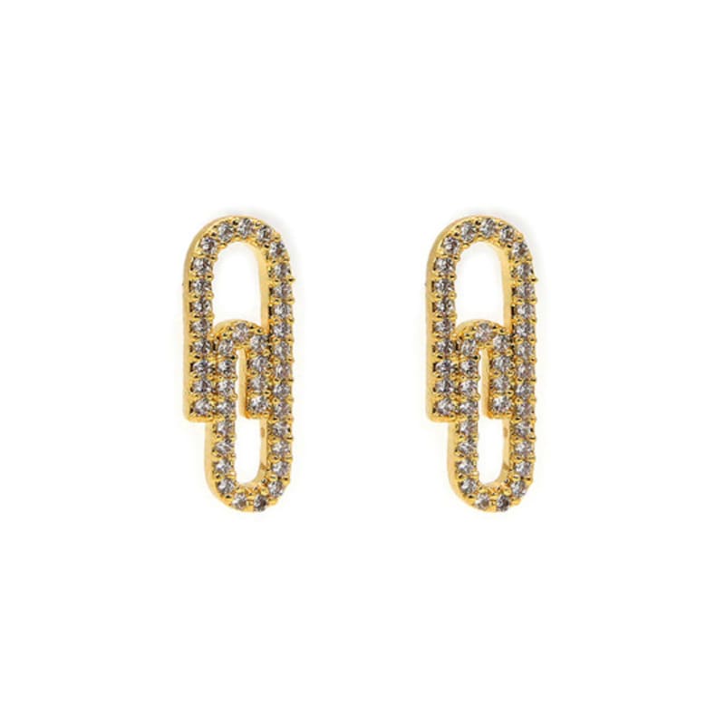 Серьга-гвоздик Shertz Clip Cubic (14k)