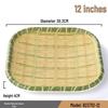 Bamboo Weave Square Plate AB23712-12
