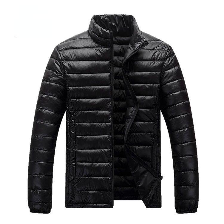Толстая теплая зимняя мужская хлопковая куртка, повседневная приталенная парка, пальто
