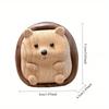 Crafts Hedgehog Statue Creative Wooden Animal Sculpture Decorative Interior Decoration Figurine Cabinet