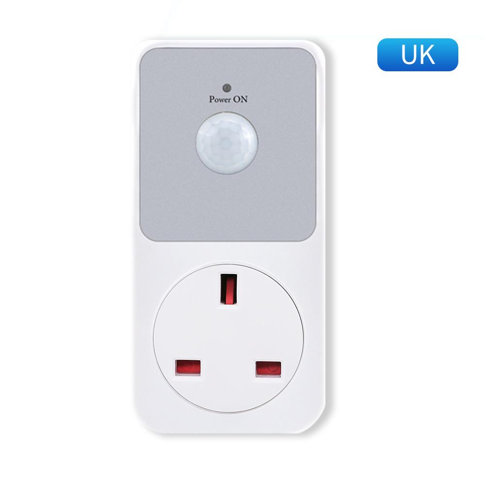 Датчик PIR Защита гнезда Защитная розетка 120° градусов Широкий угол Автоматические датчики Освещение Индукционные ПК Пламя Выключатели Лампа