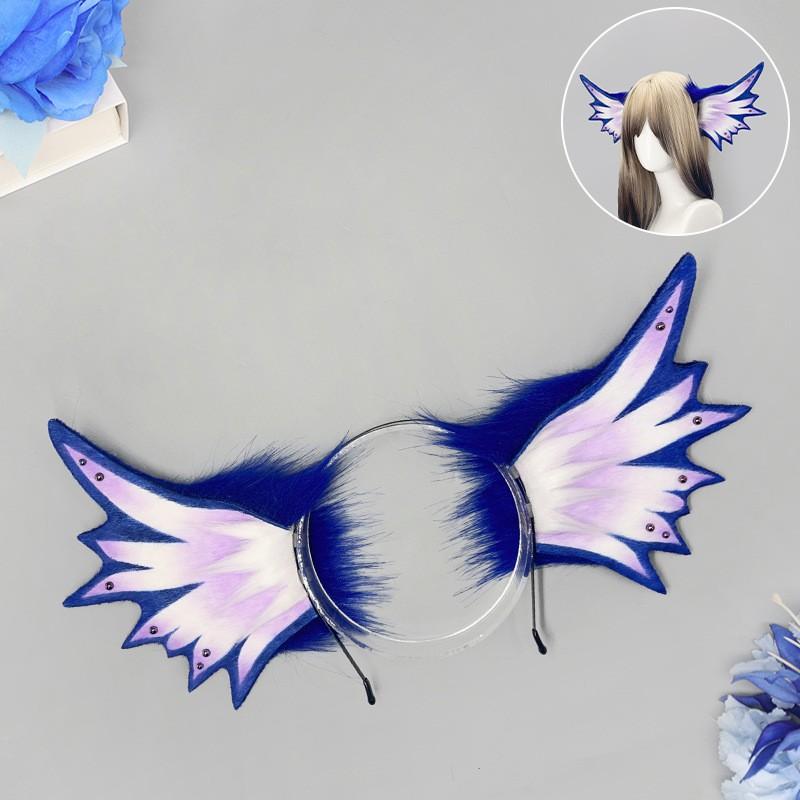 Mermaid Ear Headband With Fin Detail Gothic Cosplay Hair Accessory Anime Convention Sweet Style