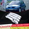 Для Renault Megane II MK2 2002 2003 2004 2005 2006 2007 2008 Роскошная хромированная дверная ручка Накладка Набор аксессуаров для стайлинга автомобилей