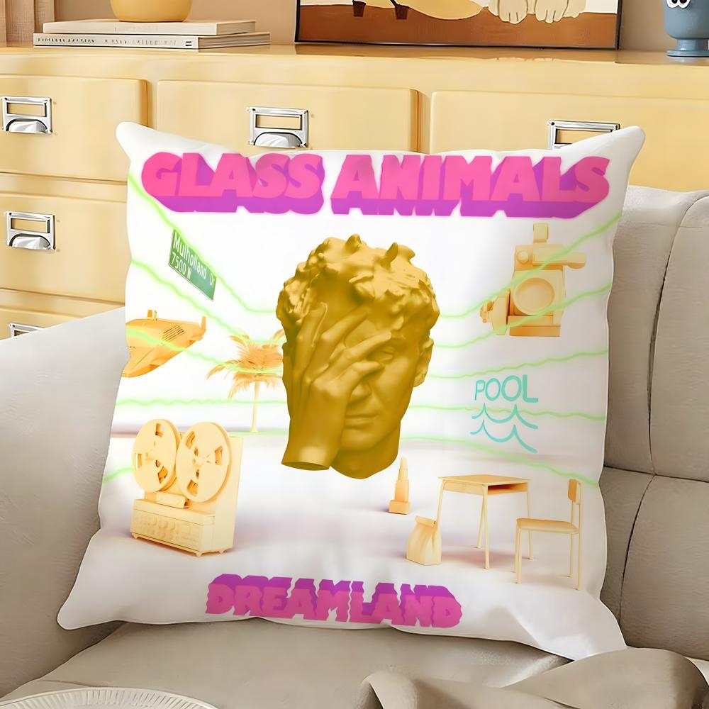 GGlass AAnimals Band Cushion Cover Soft Durable Reversible Pillow Cover Home Car MultiScene Daily Comfort Pillowcase