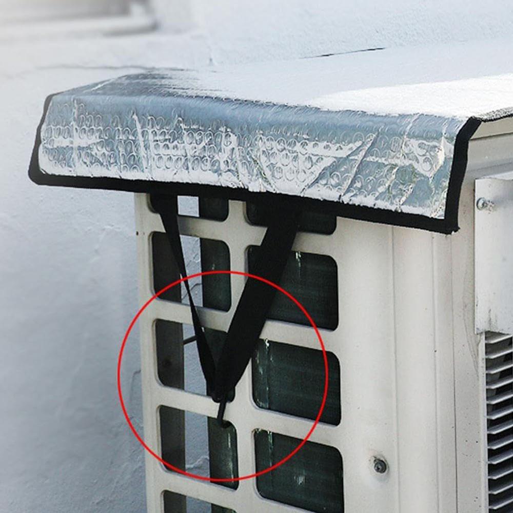 Air Conditioning Covers Outside With Elasticated Strap And Integrated Loops For Protect Air Conditioners From Too Efficiently