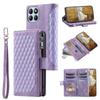 Style 005 For Honor X6b 4G Wallet Case Rhombus Stitching Line PU Leather Phone Cover
