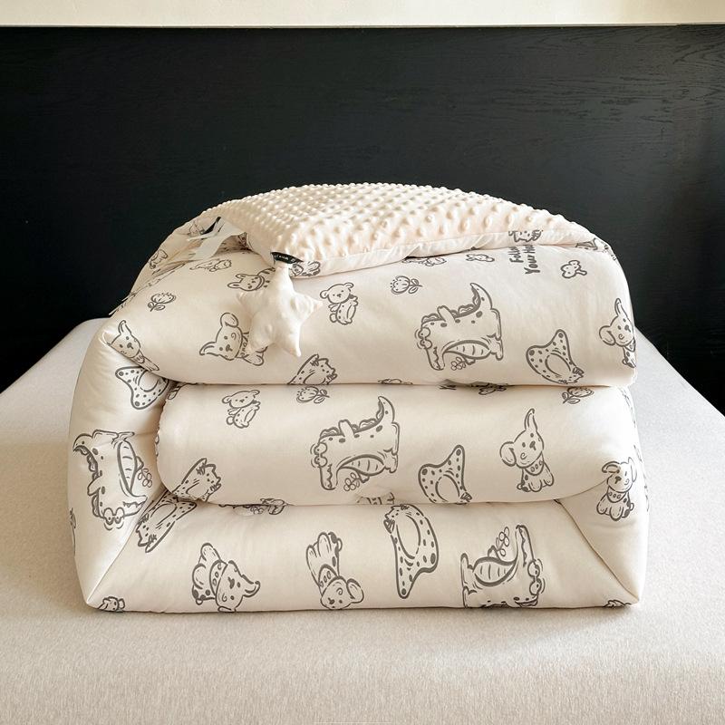 Детское вязаное одеяло для осени и зимы, толстое плюшевое, мультяшное постельное белье, одеяло, удобное, мягкое, теплое, необходимое для детской кроватки