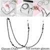 Fashion Anti-slip Black Glasses Necklace Glasses Chain Eye Wear Accessories Eyeglass Lanyard