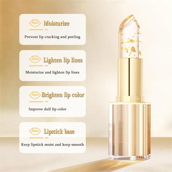 3.5G Transferproof Color Changing Lipstick Hydrating Deep Nourishing Long Lasting Waterproof Glossy Women Lip Balm
