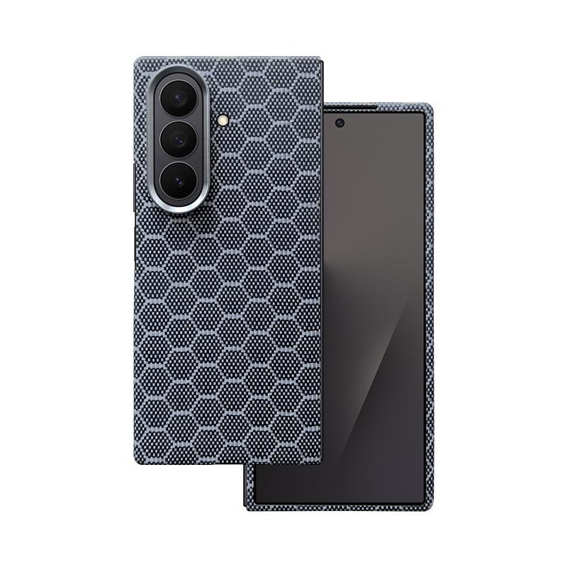 Применимо к Samsung Zfold7 Чехол для мобильного телефона из кевлара Углеродное волокно Fold7 Магнитный чехол для мобильного телефона Защитный чехол от падения