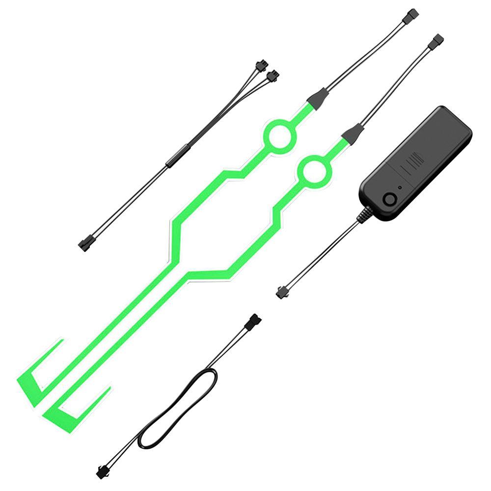 New Waterproof Warning Luminous Helmet Modified Motorcycle Bike Helmets Night Lights Network Red Led Strip Riding Accessories