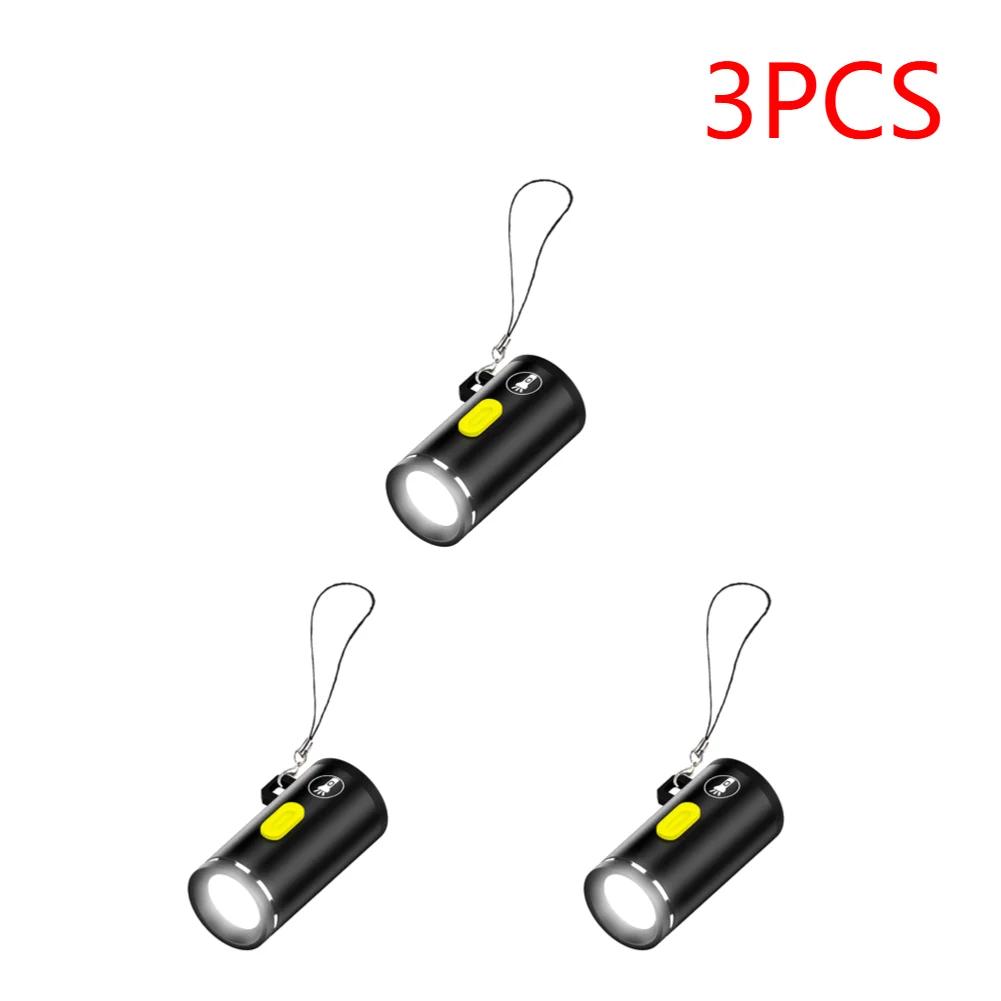 Type-C Power LED Handheld Mini Flashlight Aluminum Alloy Portable Camping Flashlight Camping Torch Light for Outdoor Camping