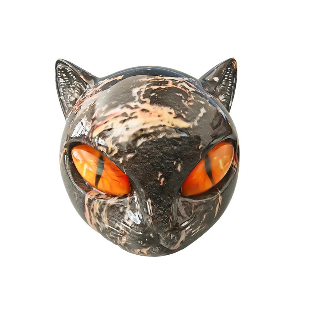 Resin Luxury Black Cat Figurine Hand-Carved Elegant Black Cat Figurine Decorative Statue