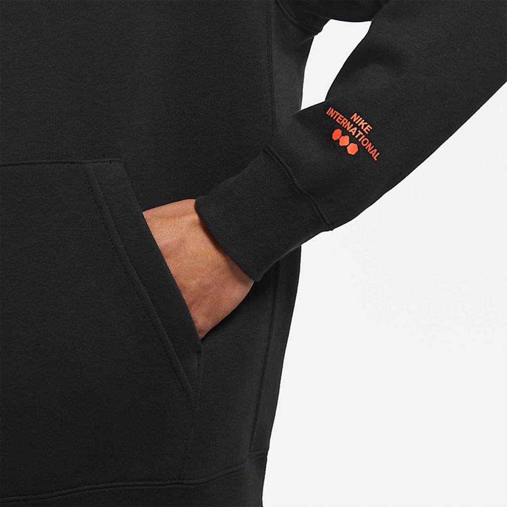 Nike Пуловер с логотипом алфавита, мужская толстовка с капюшоном, черный DR7830-010