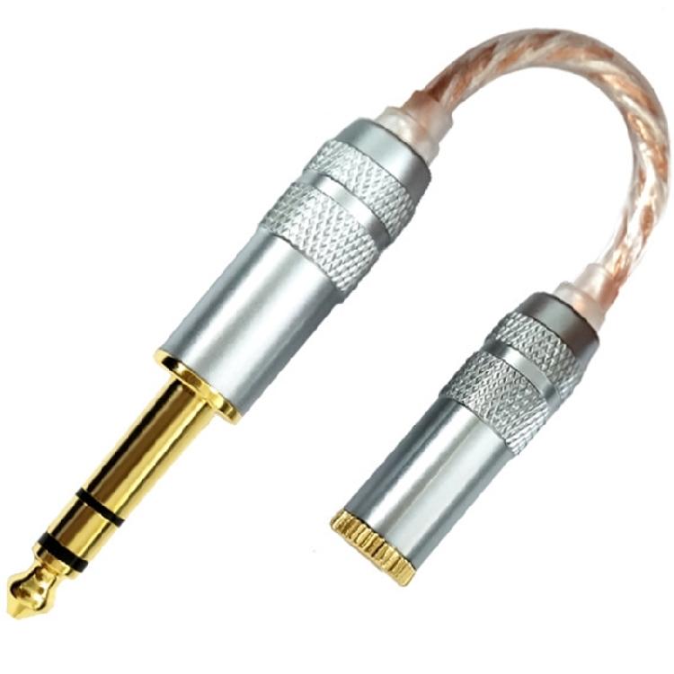 Professional 6.35mm to 4.4mm Balanced Adapter Cable Male to Female Connection Line for Portable Use with HiFi Gear