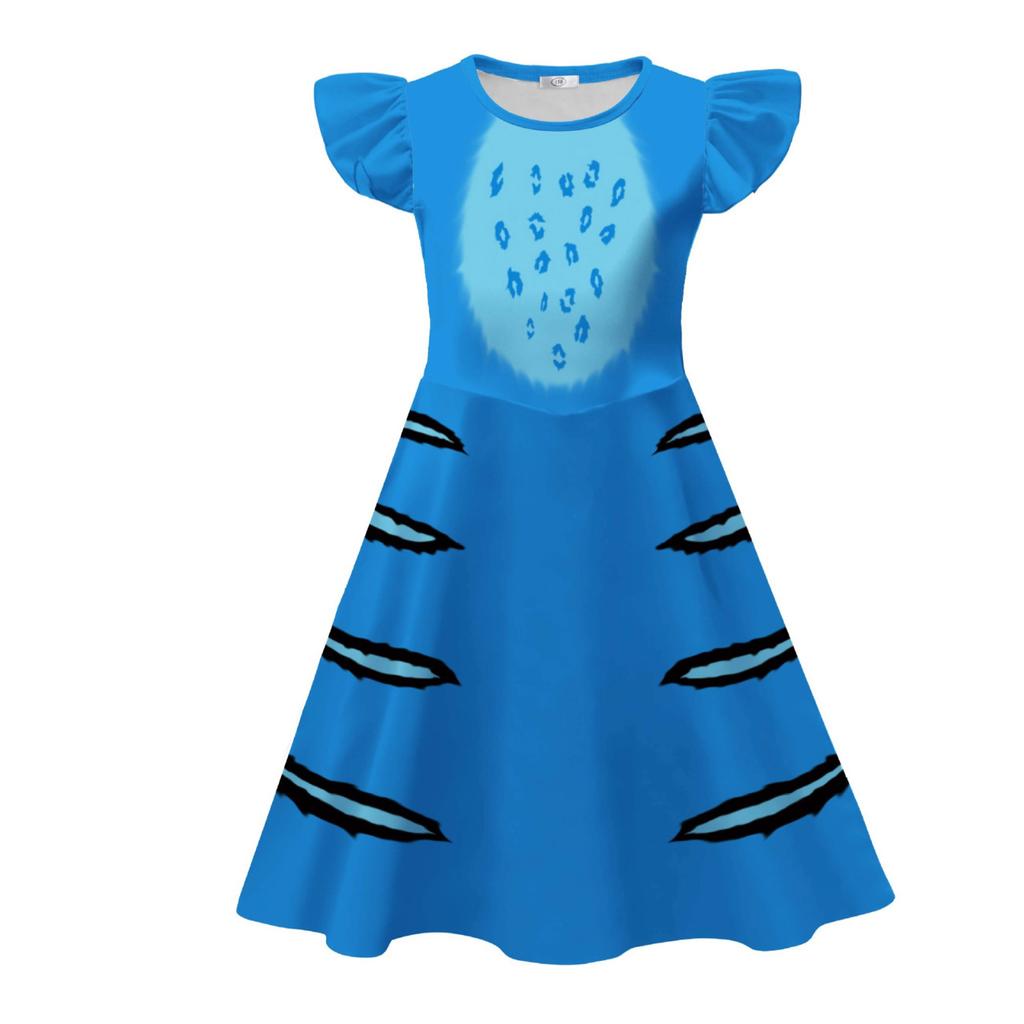 K-pop Охотники на демонов Принт кошки-мессенджера Платья принцессы для девочек