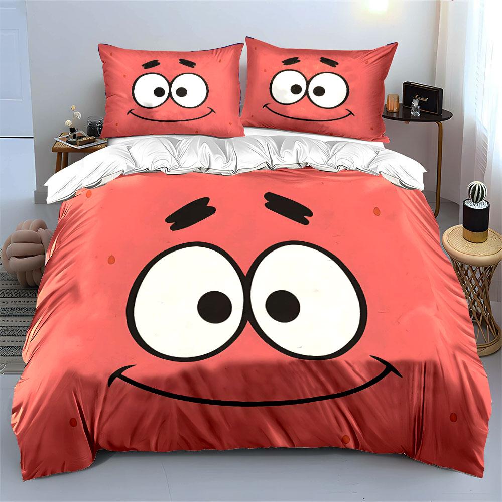 Smiling cartoon face pattern. Bedding sets Duvet cover sets Duvet covers Pillowcases(1 * Duvet Cover 2 * Pillowcases without duvet insert)