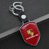 Автомобильный Подвес Брелок Углеродное Волокно Брелок Кольцо для Ключей Для Porsche Cayenne Macan 911 718 Taycan Panamera Boxster Cayman Аксессуар