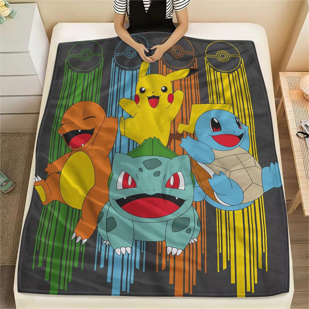 Pokémon2 Flannel Blanket, High quality Comfortable for All Seasons, Home Decor, Warmth and Comfort