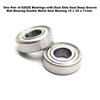 One Pair of 6202Z Bearings with Dual Side Seal Deep Groove Ball Bearing Double Metal Seal Bearing