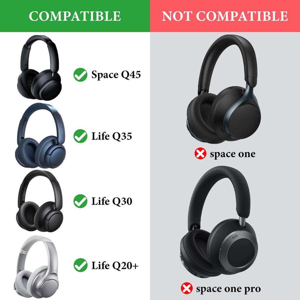 Чехол Geekria Case Shield для наушников, совместимый с жестким чехлом, дорожный жесткий чехол, совместимый с Soundcores Space Life Tune Anker Life Life Life Life