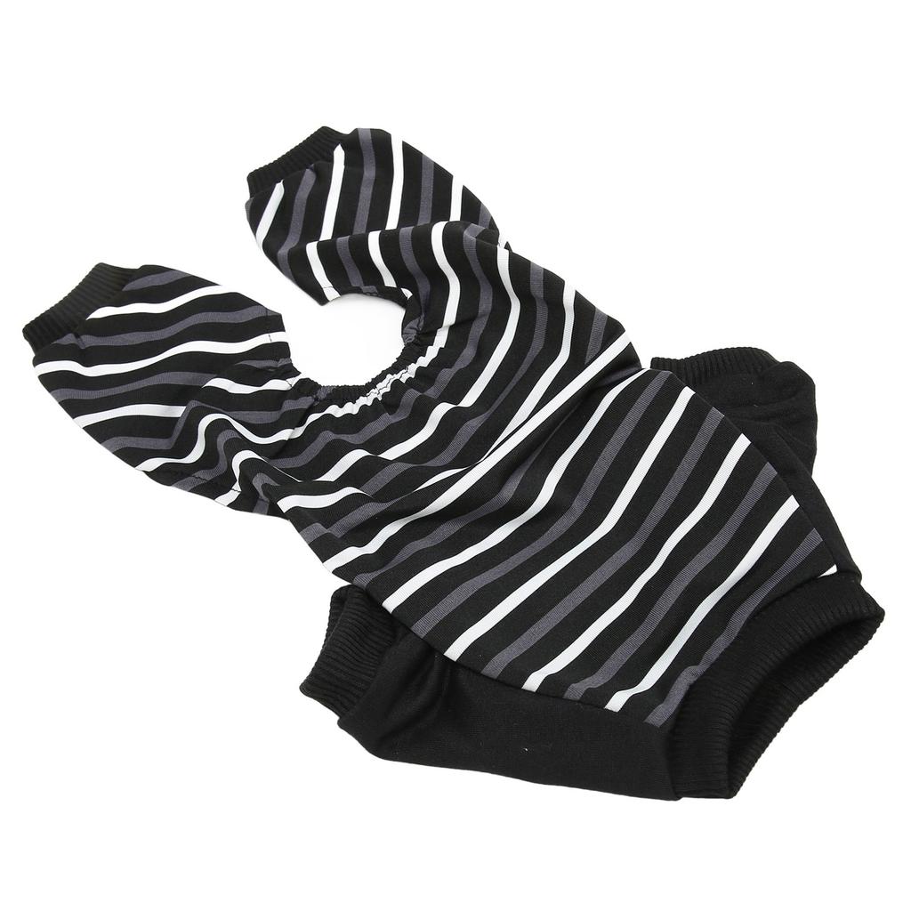 Dog Pajamas Warm Comfortable Stretchy 4 Legs Striped Dog Pajamas for Small Dogs Cats Sleeping XL