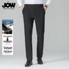 JOW Мужские флисовые стрейчевые деловые брюки прямого кроя