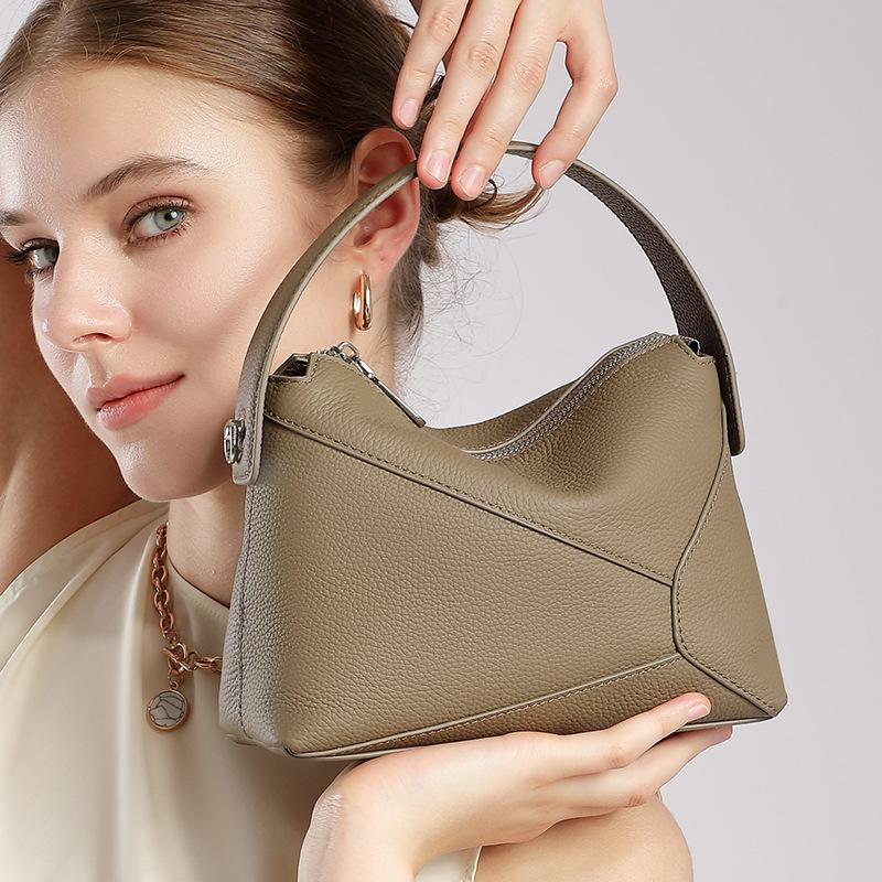 Высококачественная коровья кожа верхнего слоя, 25 новых геометрических сумок, мини-сумка-подушка из натуральной кожи, женская сумка через плечо на одном плече