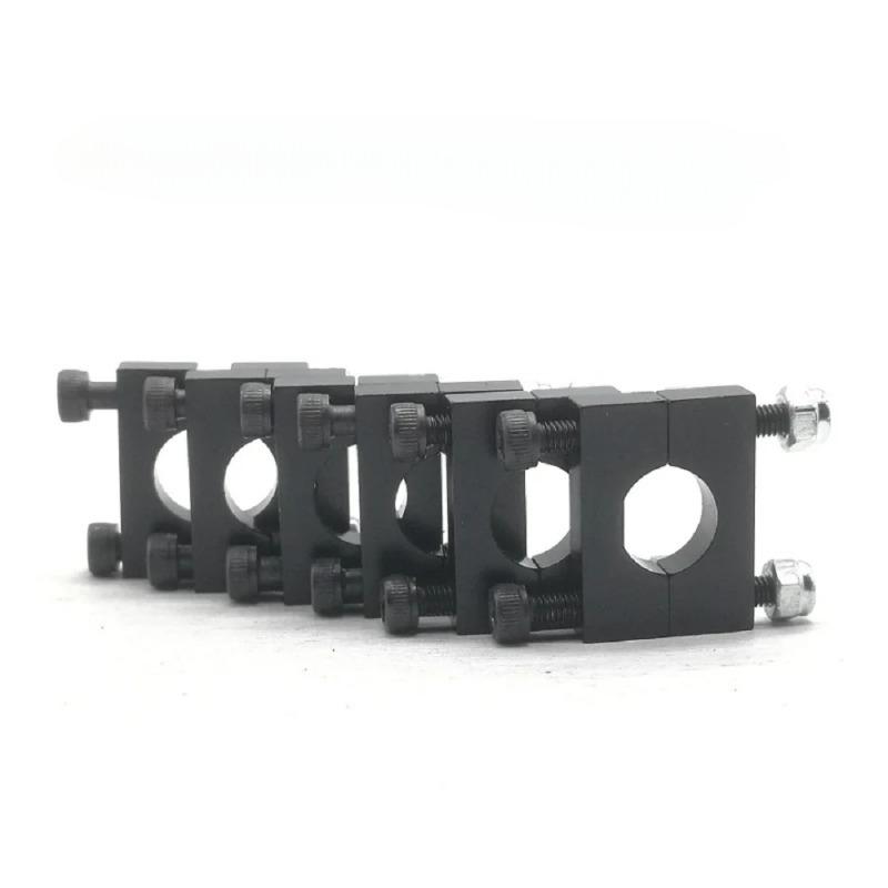 4pcs Black 8/10/12/14/16/20/25/30mm CNC Aluminium Tube Clamp Motor Mount Fixture Clip Holder for Multi-axis Fixed-wing Aircraft