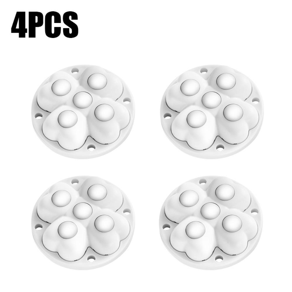 4 шт. Самоклеящиеся мебельные ролики, вращающиеся на 360°, ролик для ящика для хранения, новый шкив