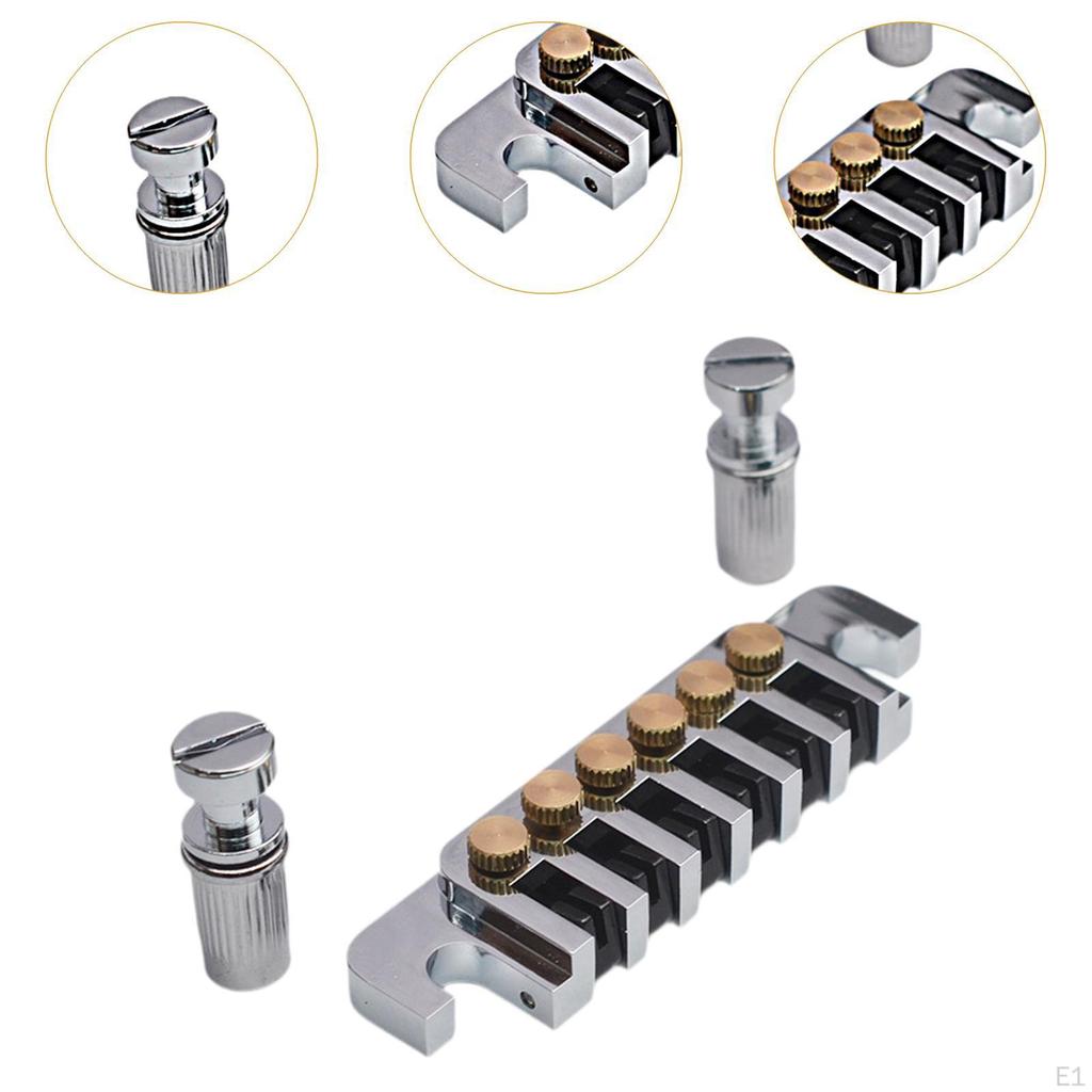 Басовый мостик струнодержатель электрогитара для ремонта инструмент запчасти Heavy Duty