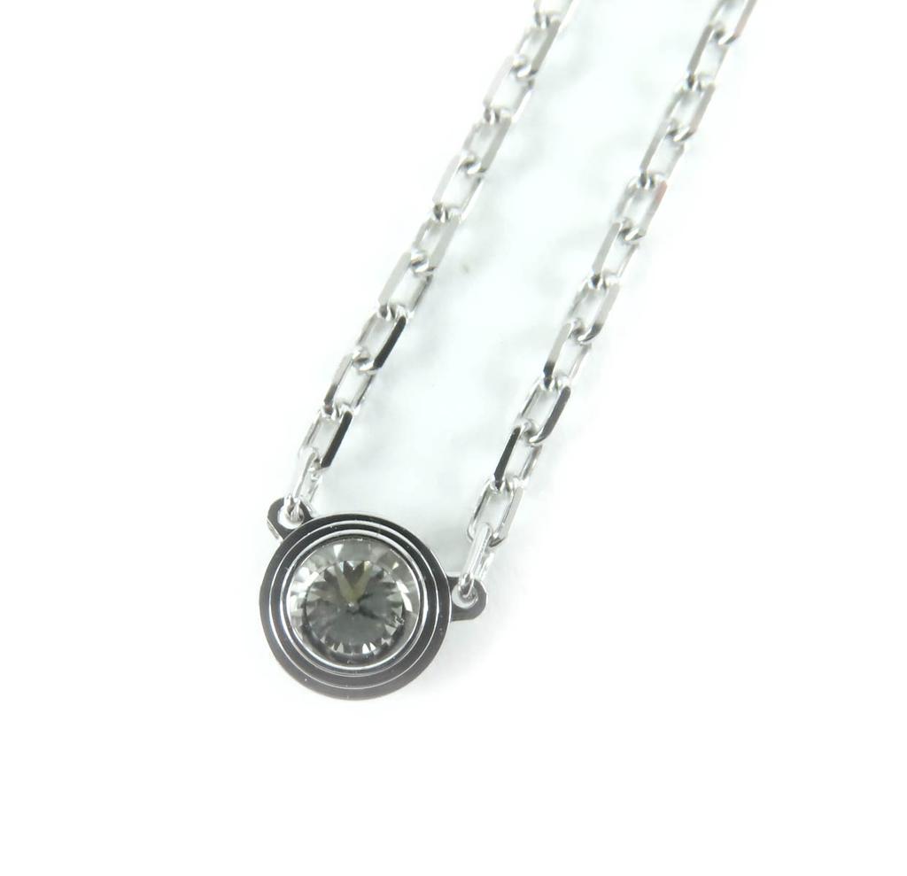 Excellent Cartier Necklace Damour SM 136EYV around 0.09ct diamond AU750 B7215900 Used