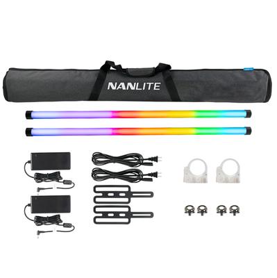 NANLITE PavoTube II 30X Набор из 2 штук Светодиодная трубка для фотосъемки Световая палка RGB Свет Светодиодная трубка 36000 цветов Диммирование Совместимость с приложением Объект