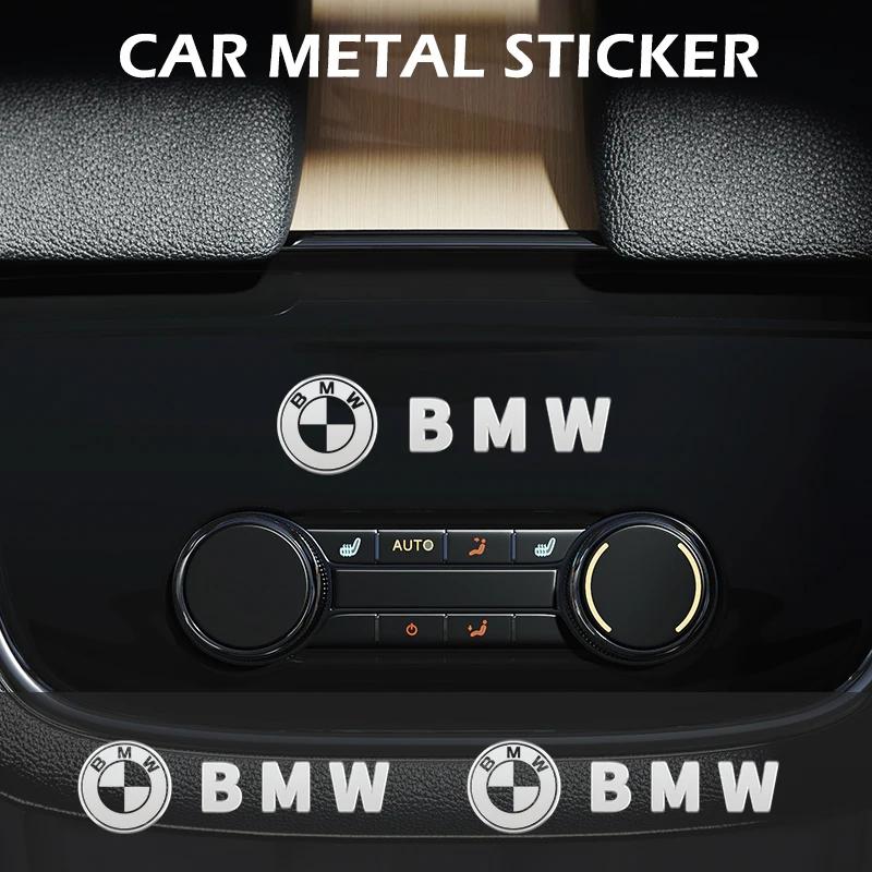BBKZ6 3D Metal Car Interior Dekoration Stickers Badges Auto Styling For BMW E90 E60 E71 F30 F20 F10