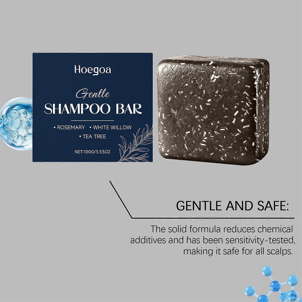 Hoegoa Rosemary Gentle Shampoo Soap Is Refreshing, Moisturizing, Gently Cleansing, Volumizing And Softening, Providing Hair Care