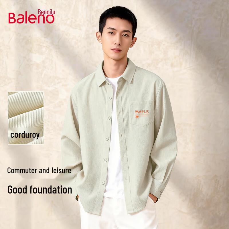 Baleno Men's Corduroy Casual Shirt