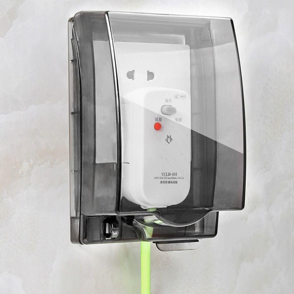 Водонепроницаемая защитная крышка для выключателя, прозрачный протектор для розетки, крышка для электрической вилки для дома