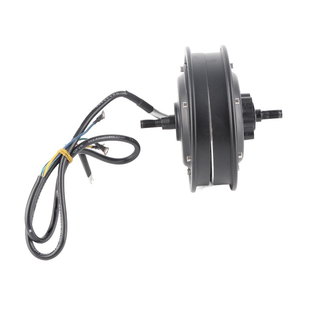 10-дюймовый бесщеточный мотор-колесо с дисковым тормозом 1200 Вт 1250 об/мин IP54 водонепроницаемый для электрического велосипеда, скутера, мотоцикла