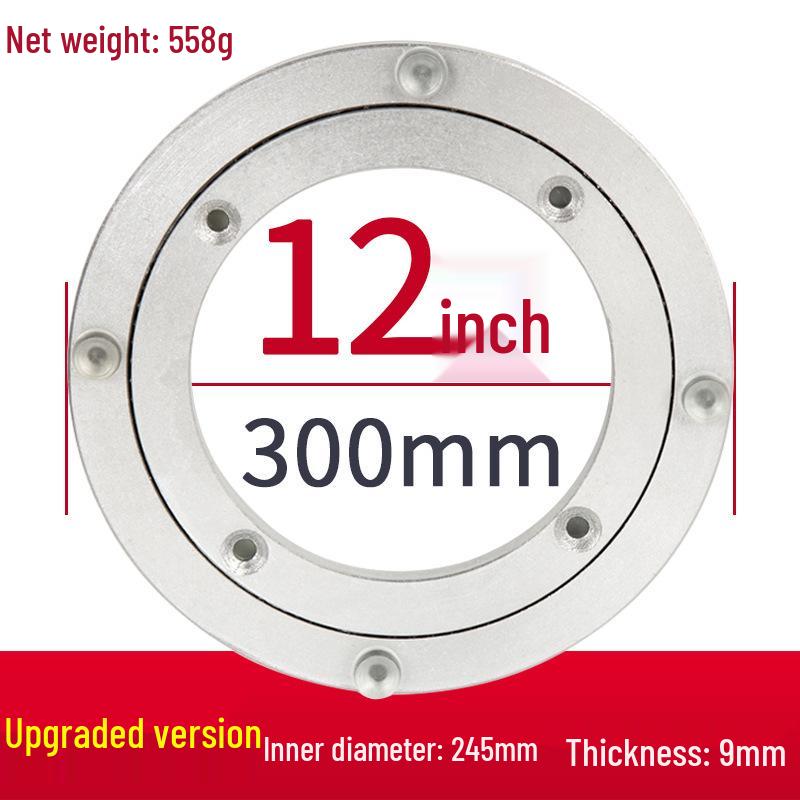 Soundproof Aluminum & Marble Rotating Dining Table