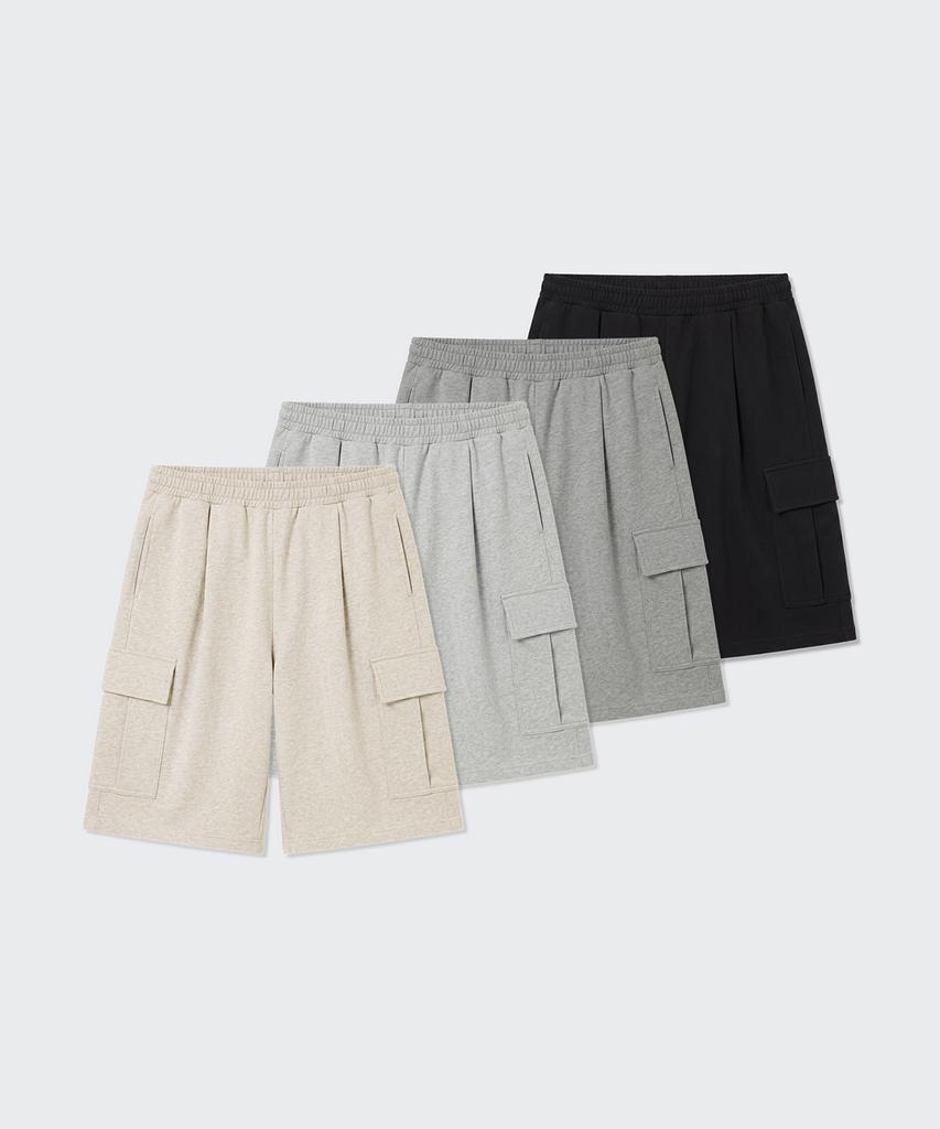 MUSINSA STANDARD One-Pleat Cargo Bermuda Sweatpants 2-Pack